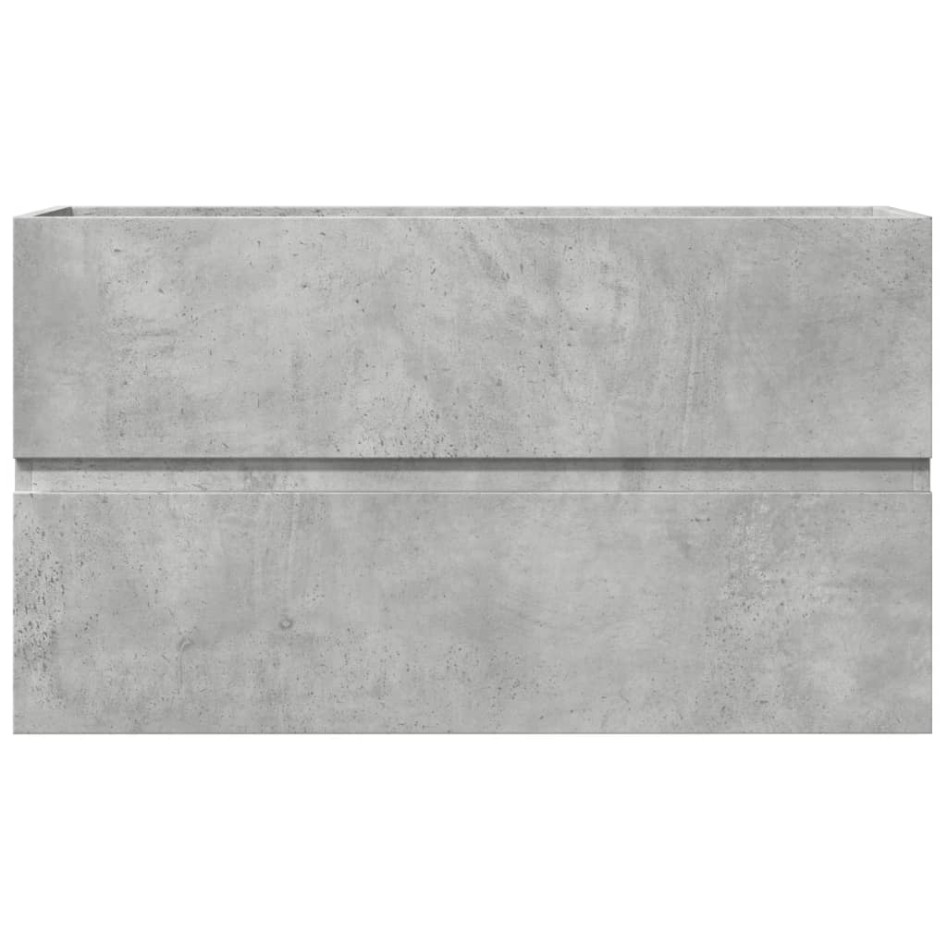 Armario para lavabo contrachapada gris hormigón 90x38,5x45