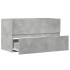 Armario para lavabo contrachapada gris hormigón 90x38,5x45