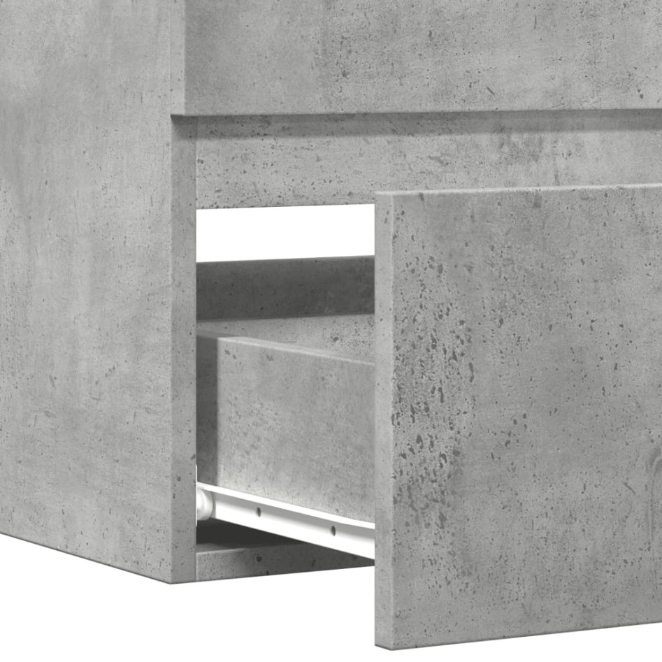 Armario para lavabo contrachapada gris hormigón 90x38,5x45