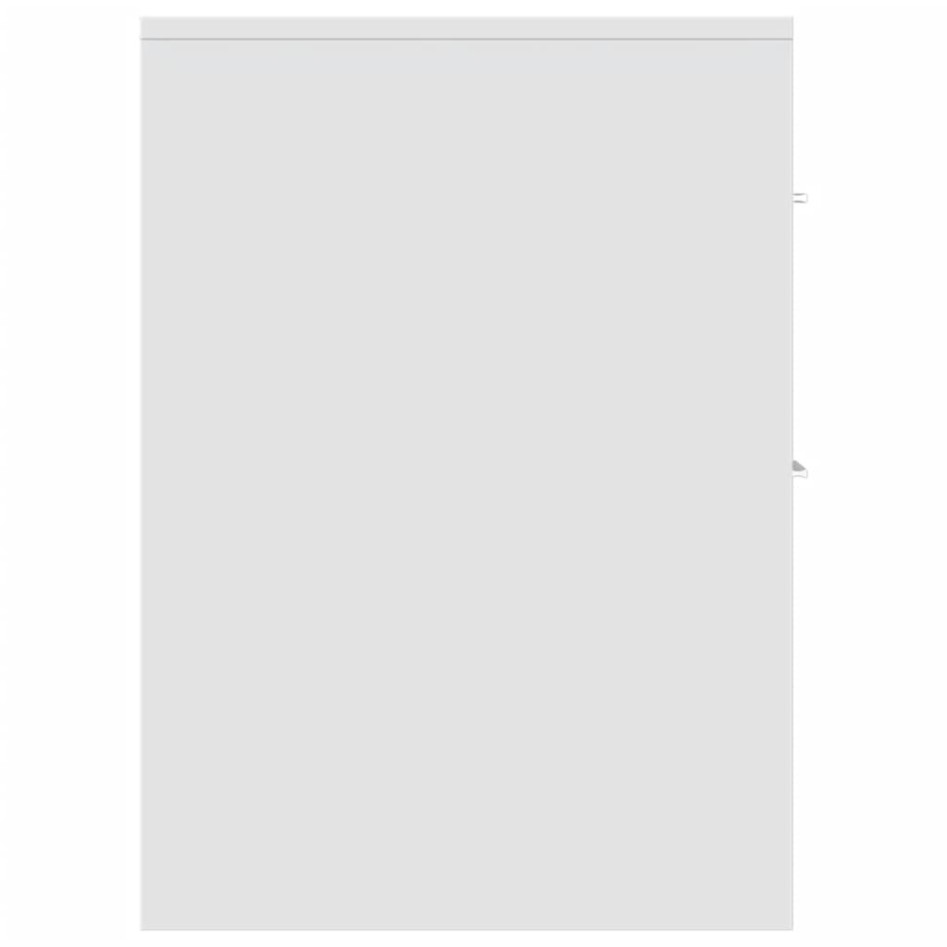 Armario de baño estrecho con ruedas madera de ingeniería