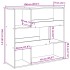 Separador de ambientes madera gris Sonoma 100x33x94,5