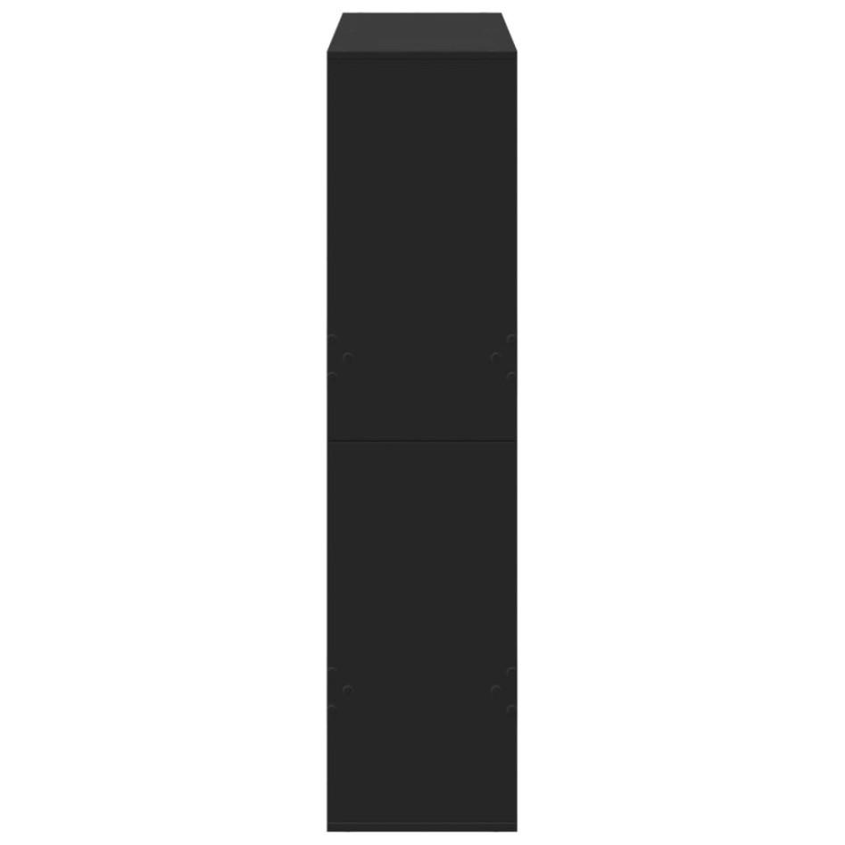 Separador de ambientes madera ingeniería negro 100x33x135