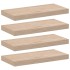 Estantes flotantes 4 uds madera de ingeniería 50x23,5x4