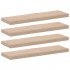 Estantes flotantes 4 uds madera de ingeniería 80x23,5x4