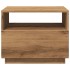 Mesa de centro con luces LED roble artesanal 50x49x40