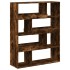 Separador de ambientes madera roble ahumado 100x33x125,5