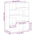 Separador de ambientes madera roble ahumado 100x33x125,5