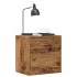 Mesitas de noche 2 uds madera ingeniería envejecida 40x30x40