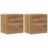 Mesitas noche 2 uds madera ingeniería marrón roble 40x30x40