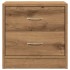 Mesitas noche 2 uds madera ingeniería marrón roble 40x30x40