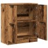 Aparador de madera de ingeniería envejecida 60x30x70