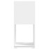 Armario giratorio aglomerado blanco 34,5x34,5x75,5