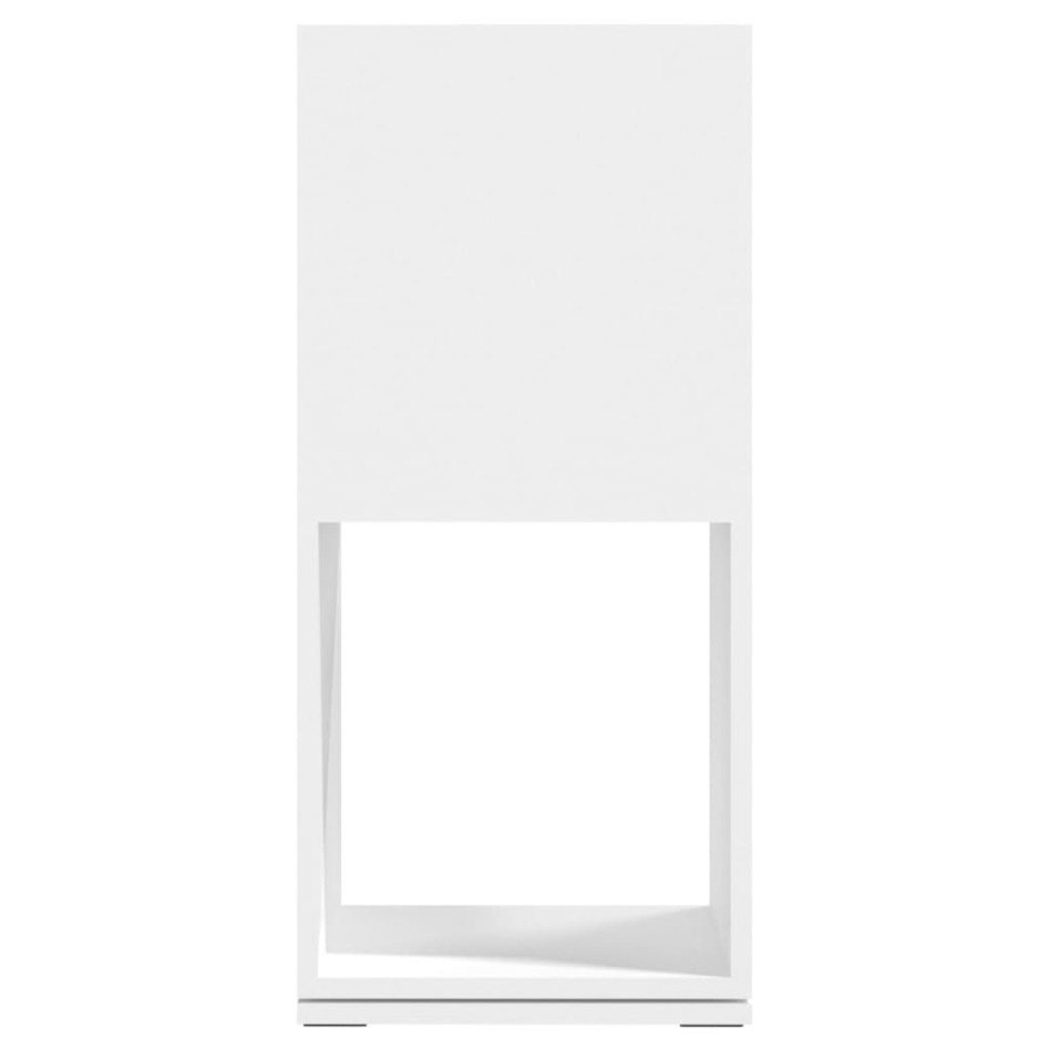 Armario giratorio aglomerado blanco 34,5x34,5x75,5