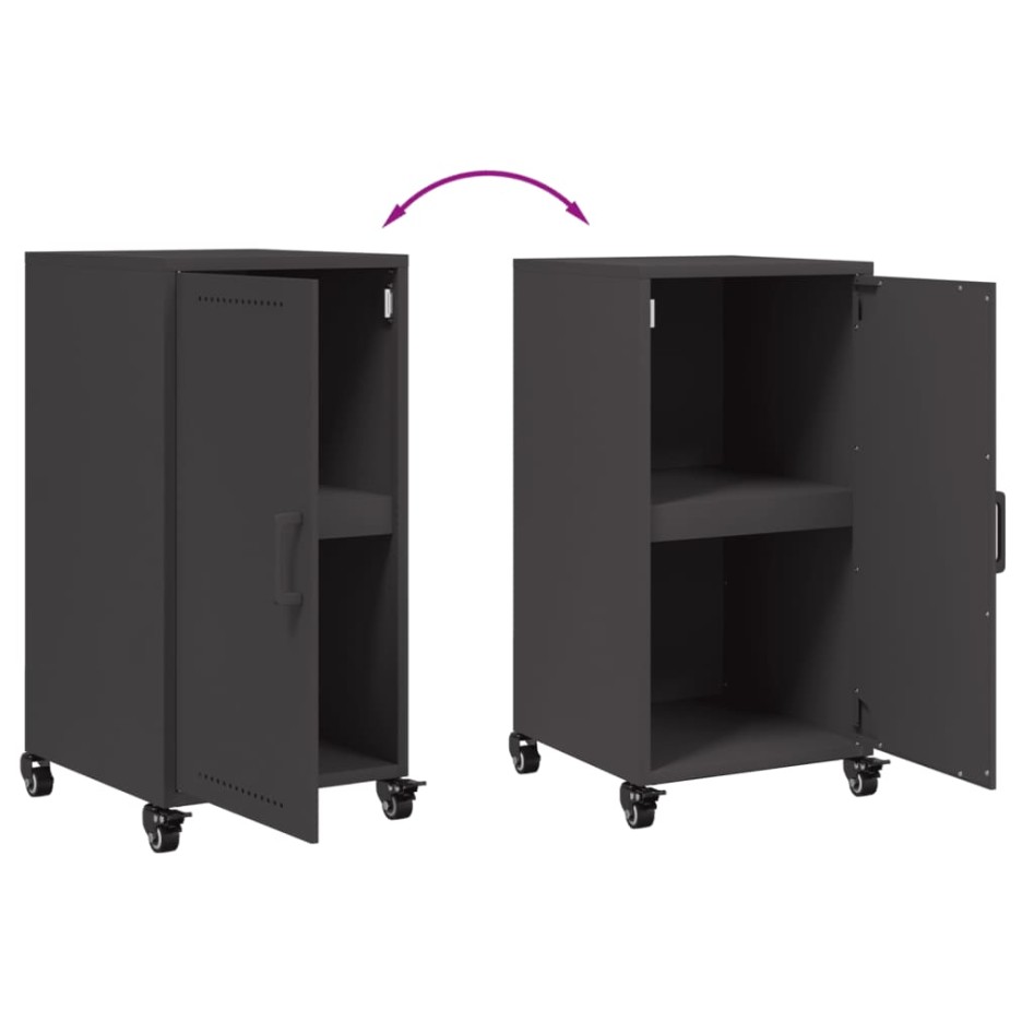 Aparador de acero negro 36x39x72