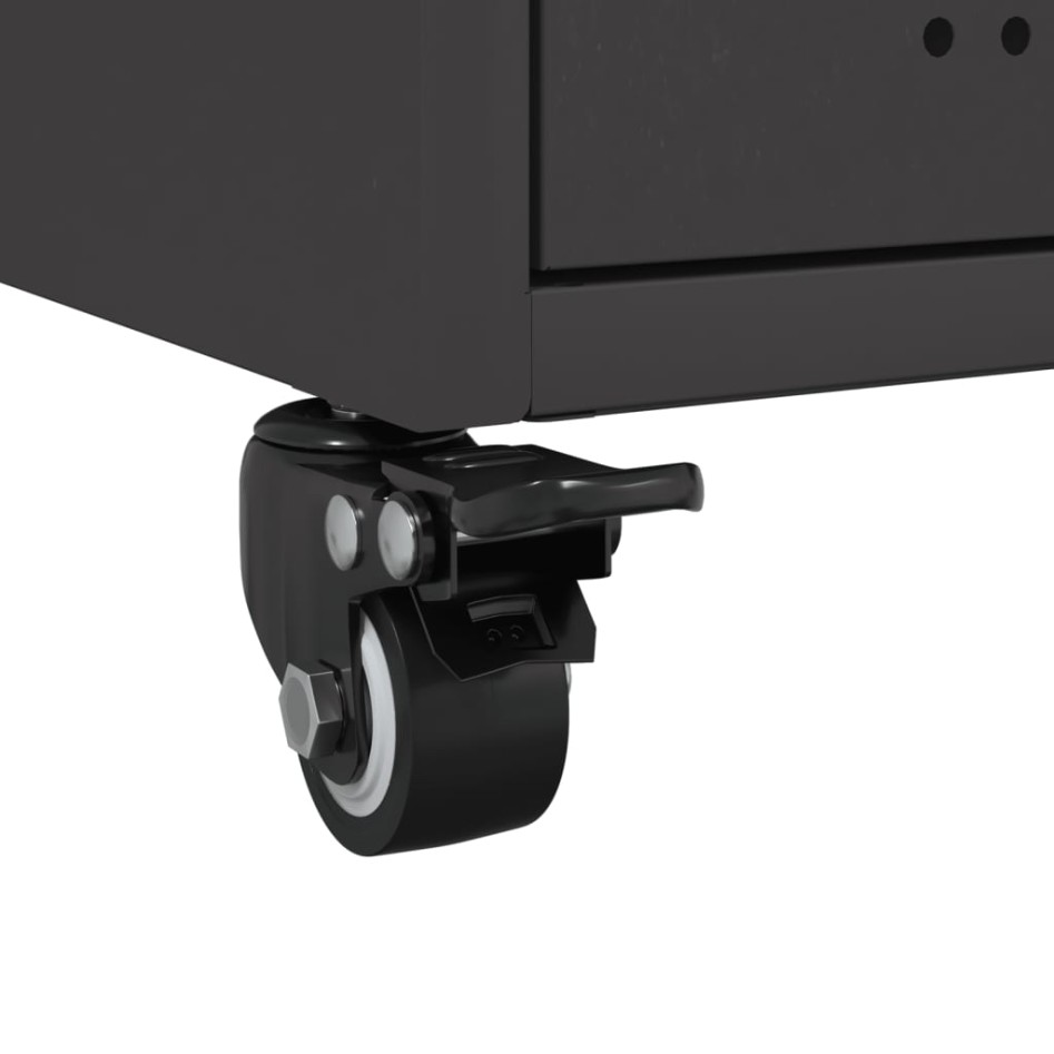 Aparador de acero negro 36x39x72