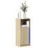 Aparador con LED madera ingeniería roble Sonoma 42,5x34x100