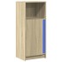 Aparador con LED madera ingeniería roble Sonoma 42,5x34x100