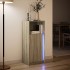 Aparador con LED madera ingeniería roble Sonoma 42,5x34x100