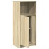 Aparador con LED madera ingeniería roble Sonoma 42,5x34x100