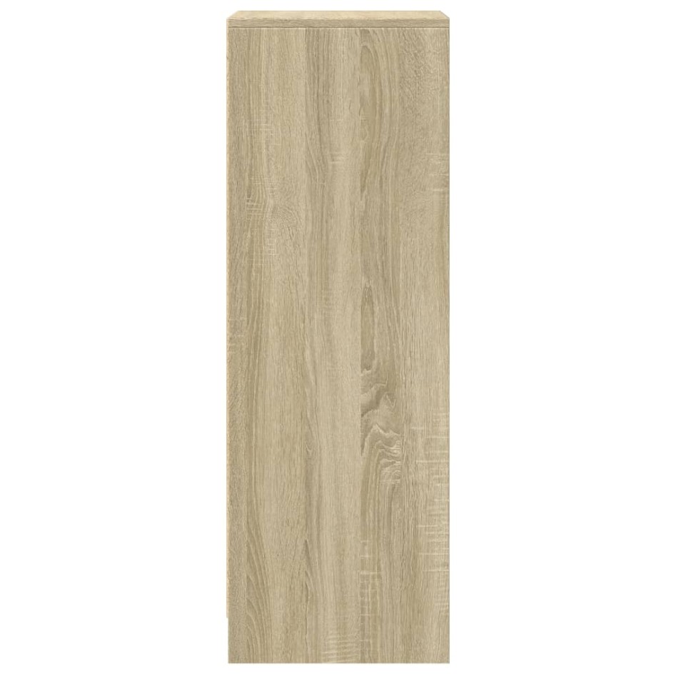 Aparador con LED madera ingeniería roble Sonoma 42,5x34x100