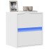 Mueble de TV de pared con luces LED blanco 41x31x45
