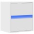 Mueble de TV de pared con luces LED blanco 41x31x45
