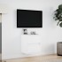 Mueble de TV de pared con luces LED blanco 41x31x45