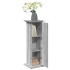 Pedestal expositor con almacenaje gris Sonoma 31x30x90