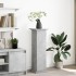 Pedestal expositor con almacenaje gris hormigón 31x30x90