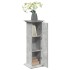 Pedestal expositor con almacenaje gris hormigón 31x30x90