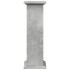 Pedestal expositor con almacenaje gris hormigón 31x30x90