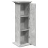 Pedestal expositor con almacenaje gris hormigón 31x30x90