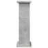 Pedestal expositor con almacenaje gris hormigón 31x30x90