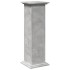 Pedestal expositor con almacenaje gris hormigón 31x30x90
