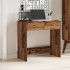 Escritorio de madera ingeniería madera envejecida 80x40x75