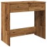 Escritorio de madera ingeniería madera envejecida 80x40x75