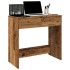 Escritorio de madera ingeniería madera envejecida 80x40x75