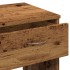 Escritorio de madera ingeniería madera envejecida 80x40x75