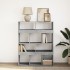Estantería madera de ingeniería gris hormigón 100x33x125,5