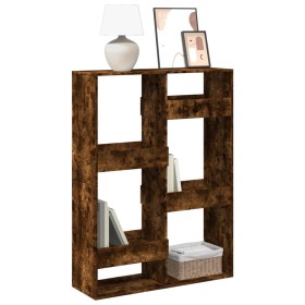 Estantería de madera de ingeniería roble ahumado 100x33x135