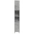 Armario de baño madera contrachapada gris hormigón 30x30x190
