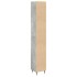 Armario de baño madera contrachapada gris hormigón 30x30x190