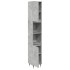 Armario de baño madera contrachapada gris hormigón 30x30x190