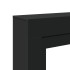Borde de chimenea madera ingeniería negro 100x30x87,5