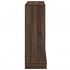 Borde de chimenea madera ingeniería marrón roble 100x30x87,5