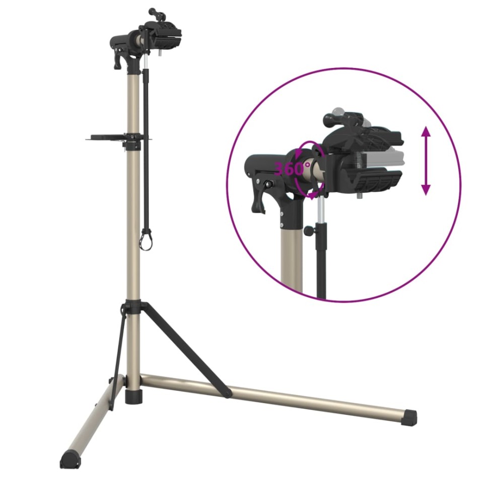 Soporte reparación de bicicletas plegable aluminio 102-160