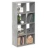 Librería divisora madera gris hormigón 69,5x29x137,5