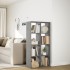 Librería divisora madera gris hormigón 69,5x29x137,5