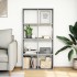 Librería divisor madera ingeniería gris Sonoma 69,5x29x137,5