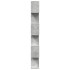 Librería divisora 6 niveles madera gris hormigón 70x24x193